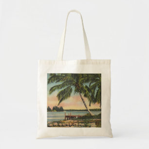  kokospalmen Tropische bries zonsondergang Tote Bag