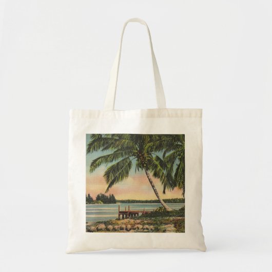  kokospalmen Tropische bries zonsondergang Tote Bag (Voorkant)