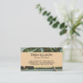  kokospalmen Tropische bries zonsondergang Visitekaartje (Staand voorkant)