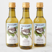 Kokospalmen Wijn Etiket (Flessen)