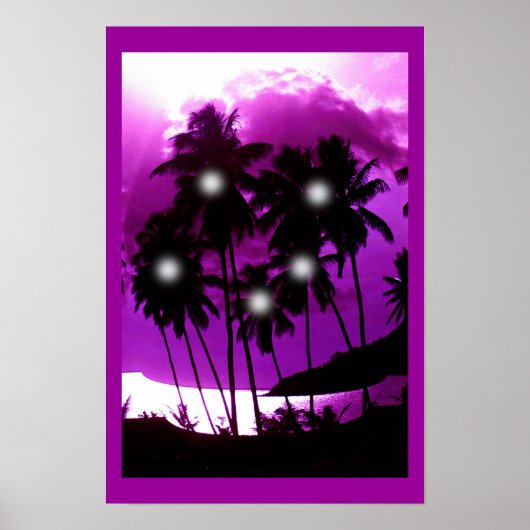Kokospalmgeesten kunst poster (Voorkant)
