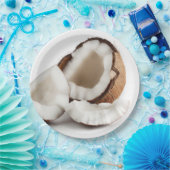 Kokosschelp verwijderbare papieren Borden Papieren Bordje (Feest)