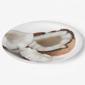 Kokosschelp verwijderbare papieren Borden Papieren Bordje (Gekanteld)
