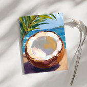 Kokosstrand Tropische Aquarelkaart