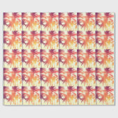 Kokosstrand: tropische warmte. cadeaupapier (Vlak)