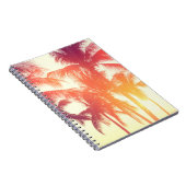 Kokosstrand:  tropische warmte. notitieboek (Rechterzijde)