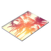 Kokosstrand:  tropische warmte. notitieboek (Linkerzijde)