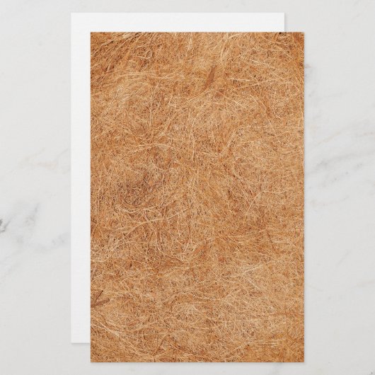 Kokostextuur Briefpapier (Voorkant / Achterkant)