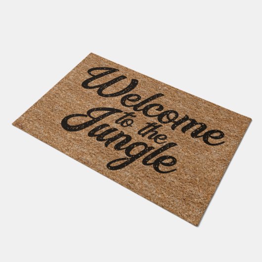  kokostextuur Welkom in het Oerwoud Deurmat (Schuin)