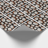 Kokosvormig patroon cadeaupapier (Hoek)