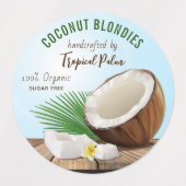 Kokosvruchten Labels (Design 1)