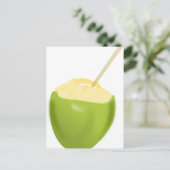 Kokoswater Briefkaart (Staand voorkant)