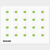 Kokoswater Kokosfruit Ronde Sticker (Vel)