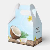 Kokosworpvruchten Bedankdoosjes (Achterkant)