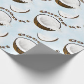 Kokosworpvruchten Cadeaupapier (Hoek)