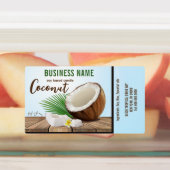 Kokosworpvruchten Labels (Aangebracht)