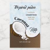 Kokosworpvruchten Wijn Etiket (Enkel label)