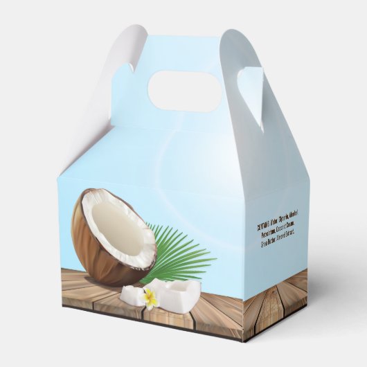 Kokoswortelproduct Bedankdoosjes (Achterkant)