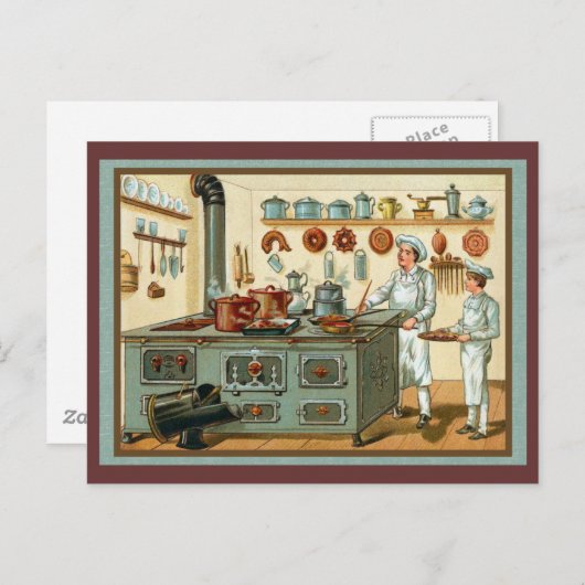  koks in de keuken briefkaart (Voorkant / Achterkant)