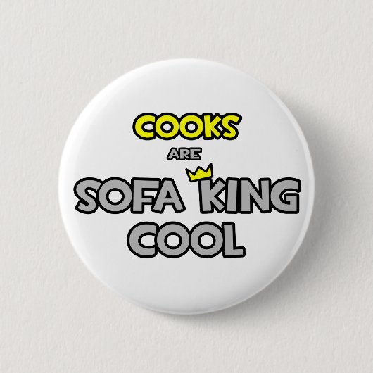 Koks zijn Sofa King Cool Ronde Button 5,7 Cm (Voorkant)