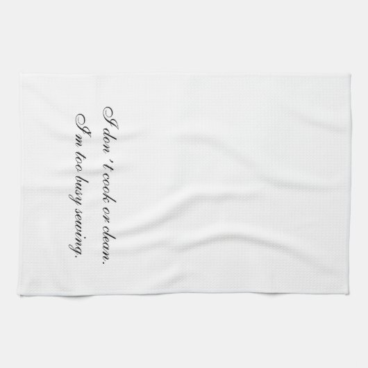 Kökshandduk I don´t cook or clean Theedoek (Horizontaal)