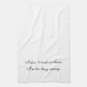 Kökshandduk I don´t cook or clean Theedoek (Verticaal)