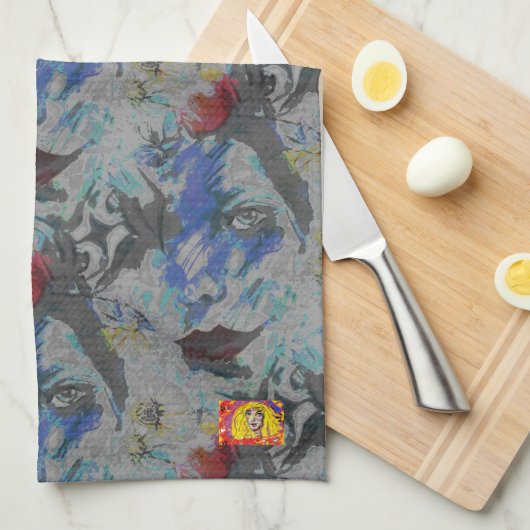 Kökshandduk Sarah Rubellite Theedoek (Quarter Fold)