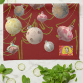 Kökshanddukar Happy Holidays Theedoek (Gevouwen)