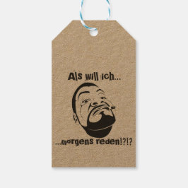 Koksmann am Morgen Cadeaulabel