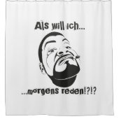 Koksmann in de ochtend douchegordijn (Voorkant)