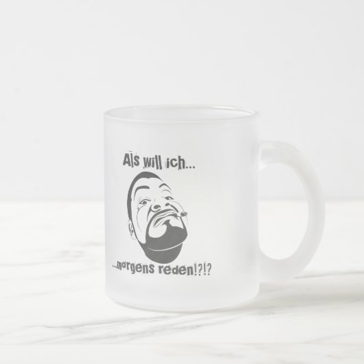 Koksmann in de ochtend matglas koffiemok (Rechts)