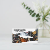 koksmes | lepels specerijen visitekaartje (Staand voorkant)