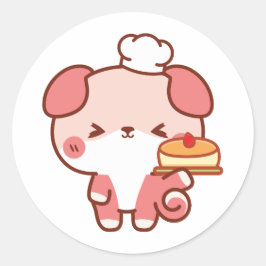 kokspapegaai ronde sticker