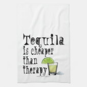 KOKTAIL BAR TOWELS, TEQUILA CHEAPER DAN THERAPIE THEEDOEK (Verticaal)
