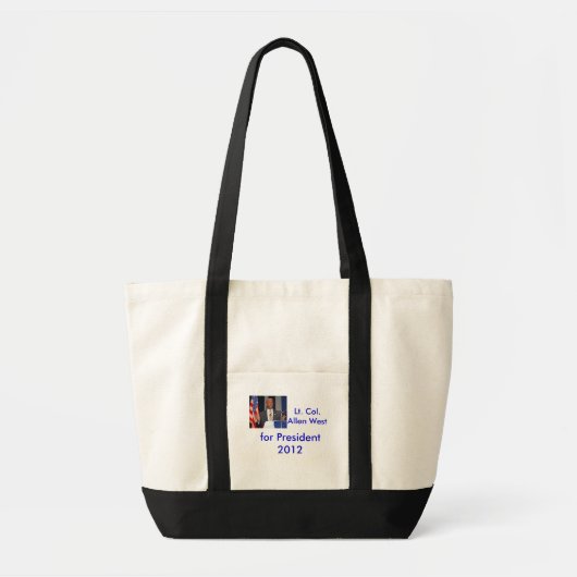 Kol. Allen West voor President 2012 Tote Bag (Voorkant)