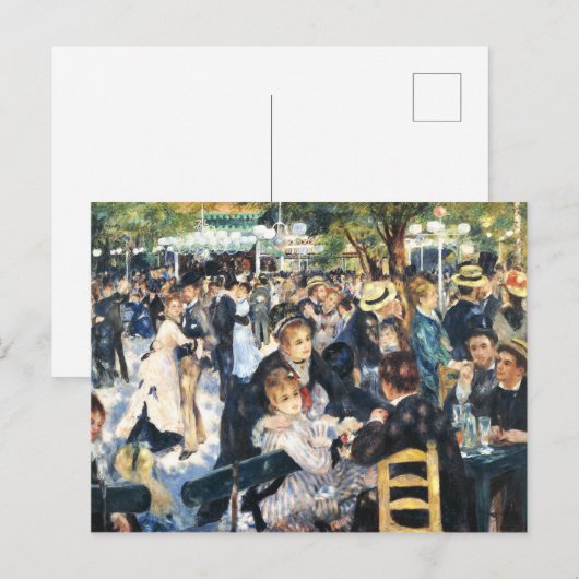 Kol bij de Moulin de la Galette Party Renoir Briefkaart (Voorkant / Achterkant)