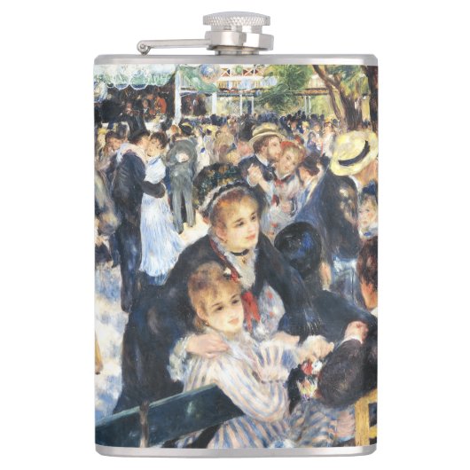 Kol bij de Moulin de la Galette Party Renoir Heupfles (Voorkant)