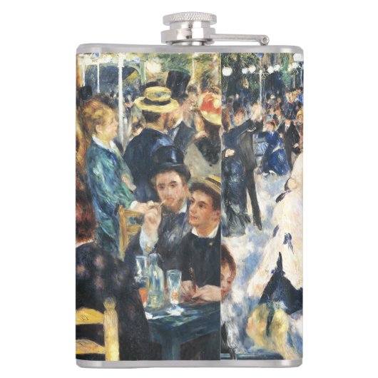 Kol bij de Moulin de la Galette Party Renoir Heupfles (Achterkant)