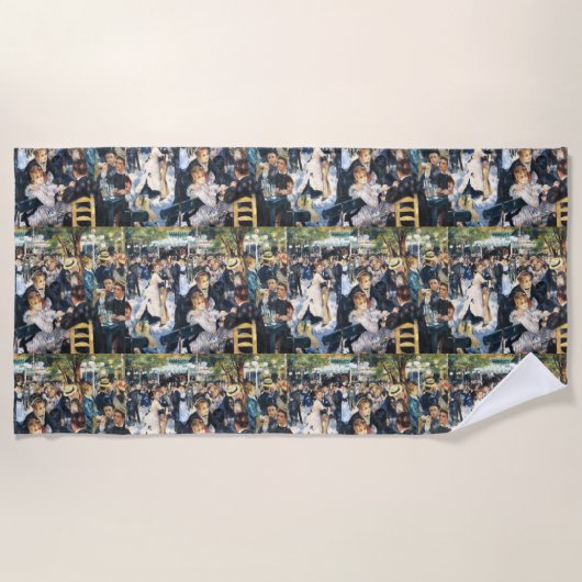 Kol bij de Moulin de la Galette Party Renoir Strandlaken (Voorkant)