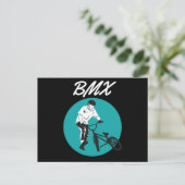 Kol Biker Retro BMX-stijl Briefkaart (Staand voorkant)