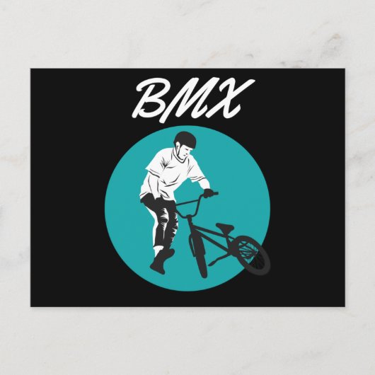 Kol Biker Retro BMX-stijl Briefkaart (Voorkant)