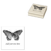 Kol Butterfly Voeg je persoonlijke tekst toe Rubberstempel (Gestempeld)