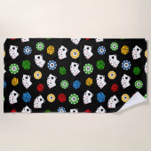 Kol. casino motel zijhanddoeken strandlaken (Voorkant)