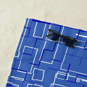 Kol Chic Sky Blue Beach Towel Strandlaken