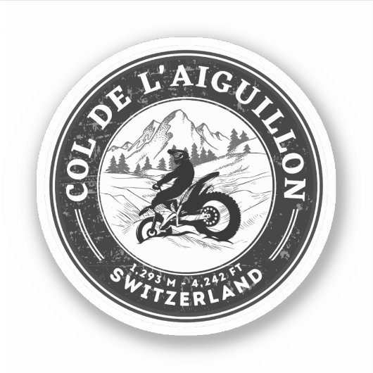 Kol. de Aiguillon swiss-alps tournee Sticker (Voorkant)