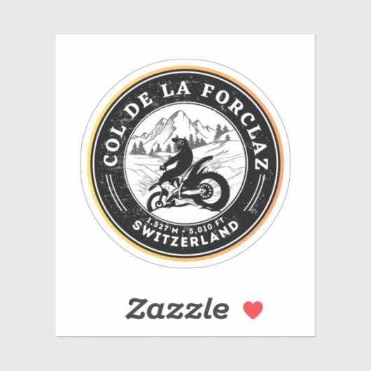 Kol. de la Forclaz swiss-alps tournee Sticker (Vel)