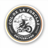 Kol. de la Forclaz swiss-alps tournee Sticker (Voorkant)