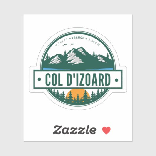 Kol. d'Izoard D 902 Massif du Queyras Sticker (Vel)