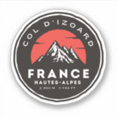 Kol. d'Izoard D 902 Massif du Queyras Sticker (Voorkant)