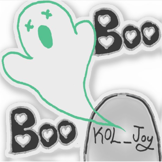 KOL_Joy Ghost Sticker (Voorkant)
